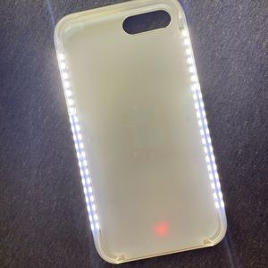 Rose gold iPhone 7/8 plus LED phone case